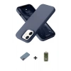 MARSİLYAN™- iPhone 12 Kılıf Ahenk Serisi - Siyah Joko Magic 5D Hayalet Cam + Shine Kamera Lens Koruma Cam - PE