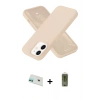 MARSİLYAN™- iPhone 12 Kılıf Ahenk Serisi - Siyah Joko Magic 5D Hayalet Cam + Rainbow Kamera Lens Koruma Cam - YL