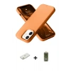 MARSİLYAN™- iPhone 12 Kılıf Ahenk Serisi - Siyah Joko Magic 5D Hayalet Cam + Renkli Kamera Lens Koruma Cam - TU