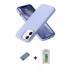 MARSİLYAN™- iPhone 12 Kılıf Ahenk Serisi - Siyah Polymer Nano Ekran Koruyucu + Metal Kamera Lens Koruma Cam - GD