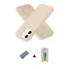 MARSİLYAN™- iPhone 12 Kılıf Ahenk Serisi - Siyah Polymer Nano Ekran Koruyucu + Shine Kamera Lens Koruma Cam - GD