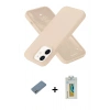 MARSİLYAN™- iPhone 12 Kılıf Ahenk Serisi - Siyah Polymer Nano Ekran Koruyucu + Shine Kamera Lens Koruma Cam - GS