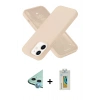 MARSİLYAN™- iPhone 12 Kılıf Ahenk Serisi - Siyah Polymer Nano Ekran Koruyucu + Raze Metal Kamera Lens - MI