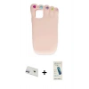 MARSİLYAN™- iPhone 12 Kılıf Akış Yansıma - Şeffaf Pasifik Cam Ekran Koruyucu + Rainbow Kamera Lens Koruma Cam - MR