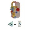 MARSİLYAN™- iPhone 12 Kılıf Akış Yansıma - Şeffaf Pasifik Cam Ekran Koruyucu + Raze Metal Kamera Lens - MI