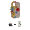 MARSİLYAN™- iPhone 12 Kılıf Akış Yansıma - Şeffaf Pasifik Cam Ekran Koruyucu + Kamera Lens Koruma Cam - SF
