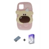 MARSİLYAN™- iPhone 12 Kılıf Akış Yansıma - Siyah Bilvis 5in1 3D Magic Cam Ekran Koruyucu + Metal Kamera Lens Koruma Cam - GD