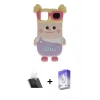 MARSİLYAN™- iPhone 12 Kılıf Akış Yansıma - Siyah Bilvis 5in1 3D Magic Cam Ekran Koruyucu + Kamera Lens Koruma Cam - SF