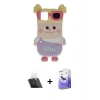 MARSİLYAN™- iPhone 12 Kılıf Akış Yansıma - Siyah Bilvis 5in1 5D Magic Hayalet Cam Ekran Koruyucu + Kamera Lens Koruma Cam - SF