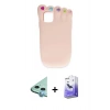 MARSİLYAN™- iPhone 12 Kılıf Akış Yansıma - Siyah Bilvis 5in1 5D Magic Hayalet Cam Ekran Koruyucu + Raze Metal Kamera Lens - MI