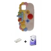 MARSİLYAN™- iPhone 12 Kılıf Akış Yansıma - Siyah Bilvis 5in1 5D Magic Hayalet Cam Ekran Koruyucu + Renkli Kamera Lens Koruma Cam - SI