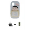 MARSİLYAN™- iPhone 12 Kılıf Akış Yansıma - Siyah Joko Magic 5D Hayalet Cam + Kamera Lens Koruma Cam - SF