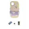 MARSİLYAN™- iPhone 12 Kılıf Akış Yansıma - Siyah Joko Magic 5D Hayalet Cam + Shine Kamera Lens Koruma Cam - GI