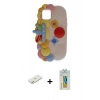 MARSİLYAN™- iPhone 12 Kılıf Akış Yansıma - Siyah Polymer Nano Ekran Koruyucu + Renkli Kamera Lens Koruma Cam - TU