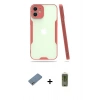 MARSİLYAN™- iPhone 12 Kılıf Atlas Asil Serisi - Siyah Joko Magic 5D Hayalet Cam + Shine Kamera Lens Koruma Cam - GS