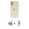 MARSİLYAN™- iPhone 12 Kılıf Atlas Minimal Prime - Şeffaf Pasifik Cam Ekran Koruyucu + Raze Metal Kamera Lens - MI
