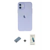 MARSİLYAN™- iPhone 12 Kılıf Atlas Minimal Prime - Şeffaf Pasifik Cam Ekran Koruyucu + Shine Kamera Lens Koruma Cam - GS
