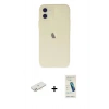 MARSİLYAN™- iPhone 12 Kılıf Atlas Minimal Prime - Şeffaf Pasifik Cam Ekran Koruyucu + Renkli Kamera Lens Koruma Cam - YL