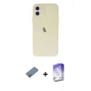 MARSİLYAN™- iPhone 12 Kılıf Atlas Minimal Prime - Siyah Bilvis 5in1 3D Magic Cam Ekran Koruyucu + Shine Kamera Lens Koruma Cam - GI