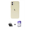 MARSİLYAN™- iPhone 12 Kılıf Atlas Minimal Prime - Siyah Bilvis 5in1 3D Magic Cam Ekran Koruyucu + Kamera Lens Koruma Cam - SF