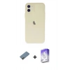 MARSİLYAN™- iPhone 12 Kılıf Atlas Minimal Prime - Siyah Bilvis 5in1 3D Magic Cam Ekran Koruyucu + Shine Kamera Lens Koruma Cam - GD