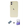 MARSİLYAN™- iPhone 12 Kılıf Atlas Minimal Prime - Siyah Bilvis 5in1 5D Magic Hayalet Cam Ekran Koruyucu + Shine Kamera Lens Koruma Cam - MI
