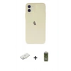 MARSİLYAN™- iPhone 12 Kılıf Atlas Minimal Prime - Siyah Joko Magic 5D Hayalet Cam + Renkli Kamera Lens Koruma Cam - SI