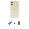 MARSİLYAN™- iPhone 12 Kılıf Atlas Minimal Prime - Siyah Joko Magic 5D Hayalet Cam + Shine Kamera Lens Koruma Cam - SABE