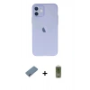 MARSİLYAN™- iPhone 12 Kılıf Atlas Minimal Prime - Siyah Joko Magic 5D Hayalet Cam + Shine Kamera Lens Koruma Cam - SABE