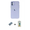 MARSİLYAN™- iPhone 12 Kılıf Atlas Minimal Prime - Siyah Polymer Nano Ekran Koruyucu + Shine Kamera Lens Koruma Cam - MI