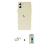 MARSİLYAN™- iPhone 12 Kılıf Atlas Minimal Prime - Siyah Polymer Nano Ekran Koruyucu + Renkli Kamera Lens Koruma Cam - YL