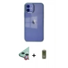 MARSİLYAN™- iPhone 12 Kılıf Doruk Doku Prime - Siyah Joko Magic 5D Hayalet Cam + Raze Metal Kamera Lens - KI