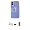 MARSİLYAN™- iPhone 12 Kılıf Doruk Doku Prime - Siyah Joko Magic 5D Hayalet Cam + Rainbow Kamera Lens Koruma Cam - YL