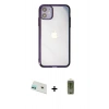 MARSİLYAN™- iPhone 12 Kılıf Doruk Doku Prime - Siyah Joko Magic 5D Hayalet Cam + Rainbow Kamera Lens Koruma Cam - YL