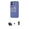 MARSİLYAN™- iPhone 12 Kılıf Doruk Doku Prime - Siyah Joko Magic 5D Hayalet Cam + Kamera Lens Koruma Cam - SF