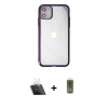 MARSİLYAN™- iPhone 12 Kılıf Doruk Doku Prime - Siyah Joko Magic 5D Hayalet Cam + Kamera Lens Koruma Cam - SF