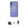 MARSİLYAN™- iPhone 12 Kılıf Doruk Doku Prime - Siyah Joko Magic 5D Hayalet Cam + Kamera Lens Koruma Cam - SF