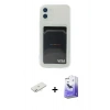 MARSİLYAN™- iPhone 12 Kılıf Doruk Klasik Koleksiyonu - Siyah Bilvis 5in1 5D Magic Hayalet Cam Ekran Koruyucu + Renkli Kamera Lens Koruma Cam - SI