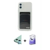MARSİLYAN™- iPhone 12 Kılıf Doruk Klasik Koleksiyonu - Siyah Bilvis 5in1 5D Magic Hayalet Cam Ekran Koruyucu + Raze Metal Kamera Lens - MI
