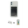 MARSİLYAN™- iPhone 12 Kılıf Doruk Klasik Koleksiyonu - Siyah Polymer Nano Ekran Koruyucu + Rainbow Kamera Lens Koruma Cam - MR