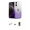 MARSİLYAN™- iPhone 12 Kılıf Eksen Minimal Özel Seri - Siyah Joko Magic 5D Hayalet Cam + Renkli Kamera Lens Koruma Cam - SI