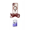 MARSİLYAN™- iPhone 12 Kılıf Eksen Özel Seri - Siyah Bilvis 5in1 5D Magic Hayalet Cam Ekran Koruyucu