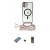 MARSİLYAN™- iPhone 12 Kılıf Eksen Özel Seri - Siyah Joko Magic 5D Hayalet Cam + Metal Kamera Lens Koruma Cam - AKYL