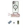MARSİLYAN™- iPhone 12 Kılıf Eksen Özel Seri - Siyah Joko Magic 5D Hayalet Cam + Metal Kamera Lens Koruma Cam - MI