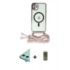 MARSİLYAN™- iPhone 12 Kılıf Eksen Özel Seri - Siyah Joko Magic 5D Hayalet Cam + Raze Metal Kamera Lens - MI