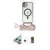 MARSİLYAN™- iPhone 12 Kılıf Eksen Özel Seri - Siyah Joko Magic 5D Hayalet Cam + Raze Metal Kamera Lens - KI