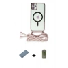 MARSİLYAN™- iPhone 12 Kılıf Eksen Özel Seri - Siyah Joko Magic 5D Hayalet Cam + Shine Kamera Lens Koruma Cam - MI