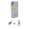 MARSİLYAN™- iPhone 12 Kılıf İz Form Serisi - Şeffaf Pasifik Cam Ekran Koruyucu + Shine Kamera Lens Koruma Cam - MI