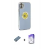 MARSİLYAN™- iPhone 12 Kılıf İz Form Serisi - Siyah Bilvis 5in1 3D Magic Cam Ekran Koruyucu + Shine Kamera Lens Koruma Cam - GS