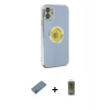 MARSİLYAN™- iPhone 12 Kılıf İz Form Serisi - Siyah Joko Magic 5D Hayalet Cam + Shine Kamera Lens Koruma Cam - GI